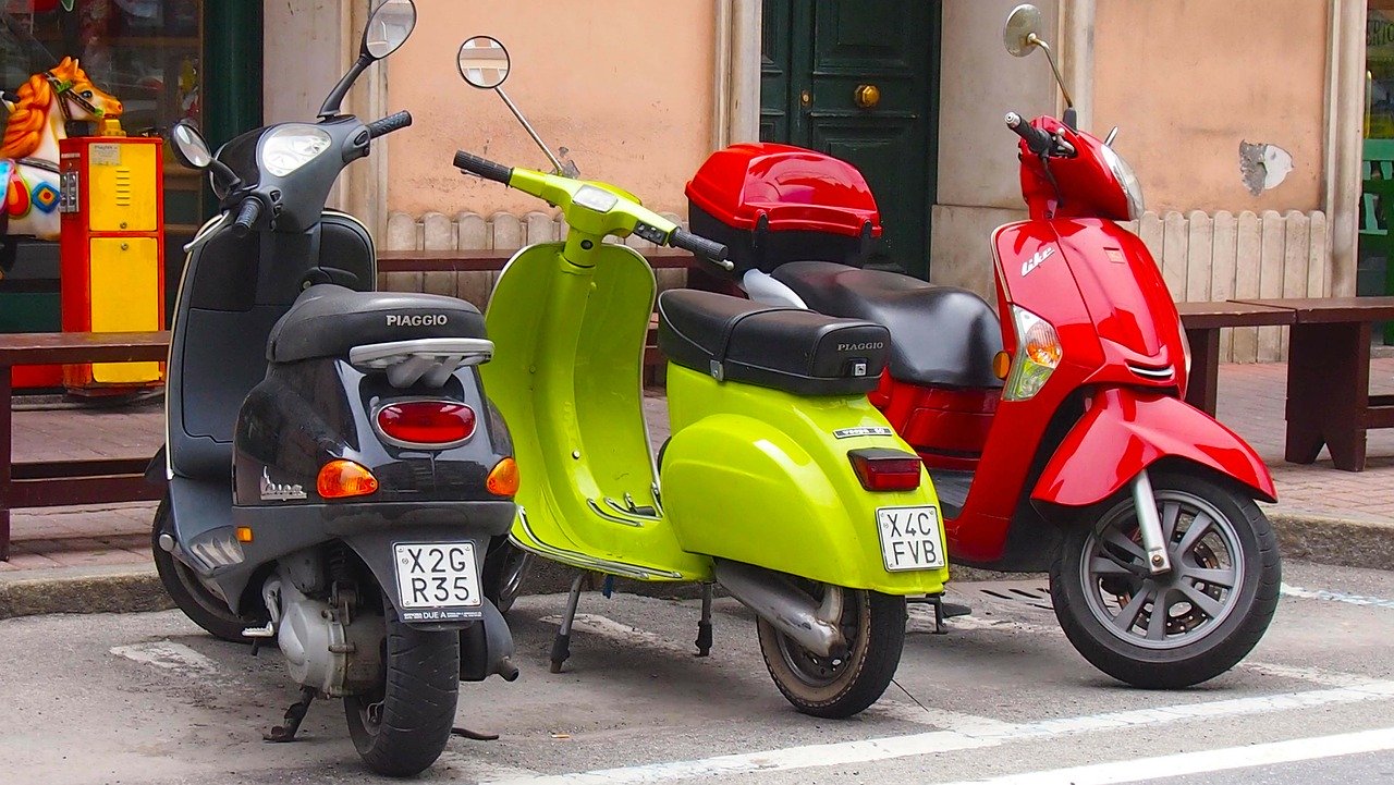 scooter, motor-bike, vespa
